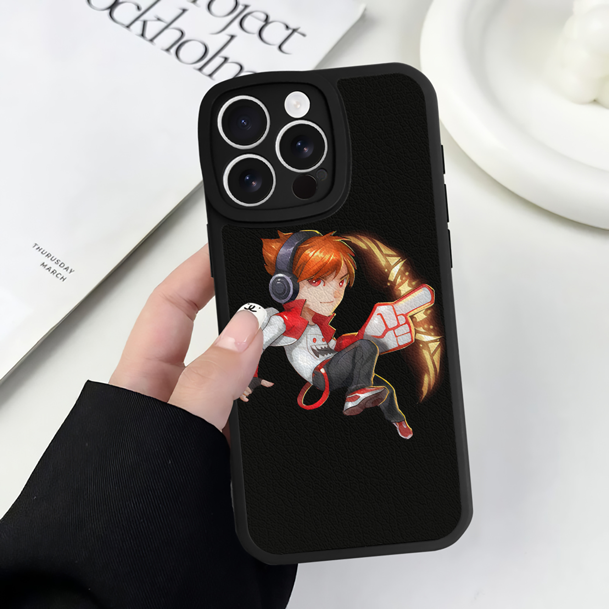 リーグ・オブ・レジェンド League of Legends LOL 【iPhone 16シリーズ対応】シリコンスマホケース（レザー調） 材質：シリコン